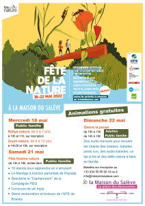 Affiche fête de la Nature 18-22 mai